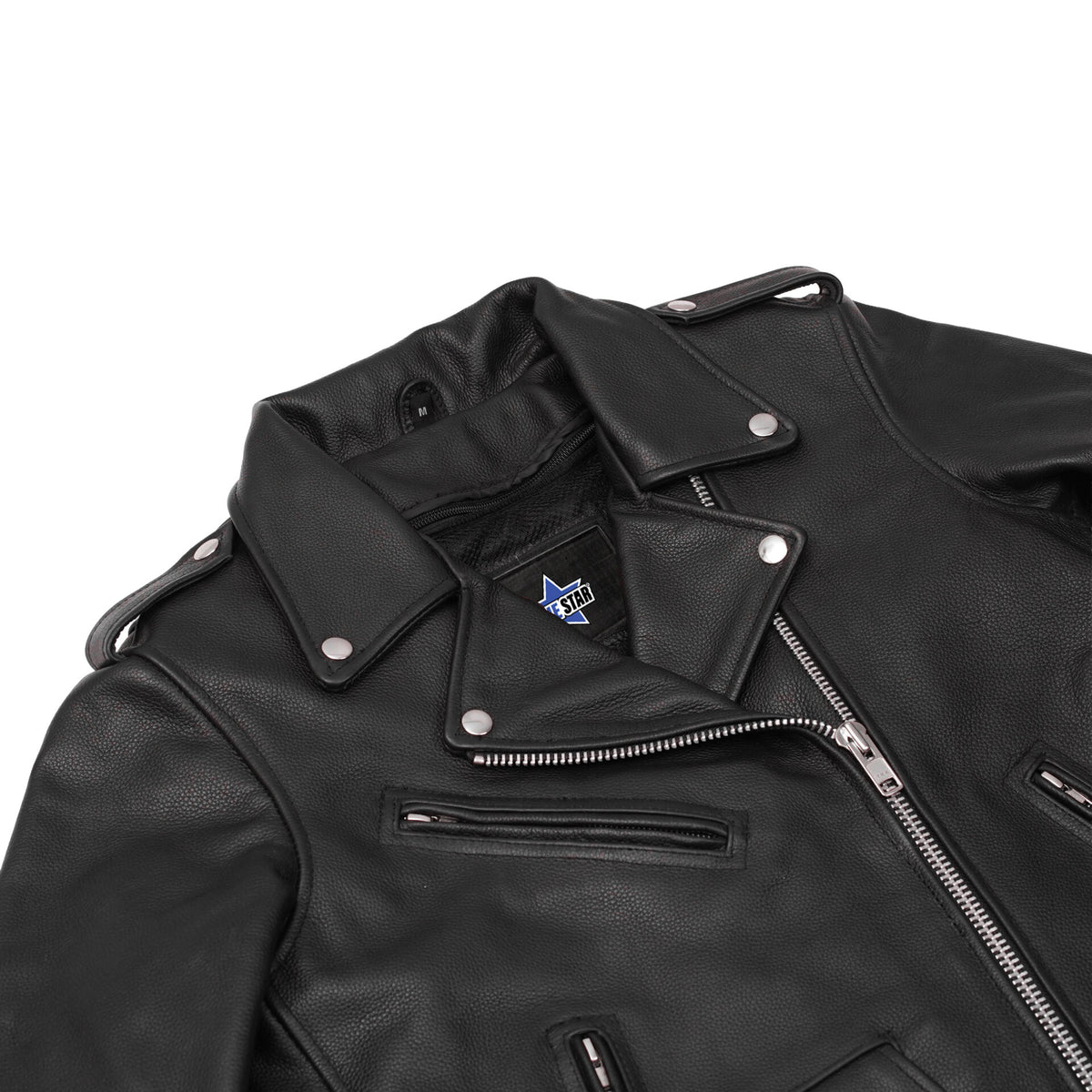 BSM1116 Men's Classic Side Lace Police Style M/C Jacket