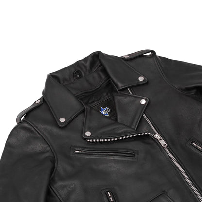 BSM1116 Men's Classic Side Lace Police Style M/C Jacket