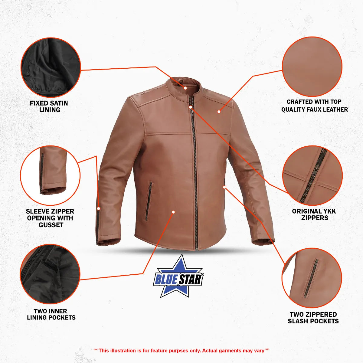 Dominator Men’s Leather Motorcycle Jacket