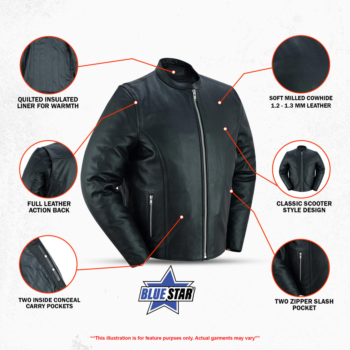 BSM1107 Men's Classic Scooter Jacket