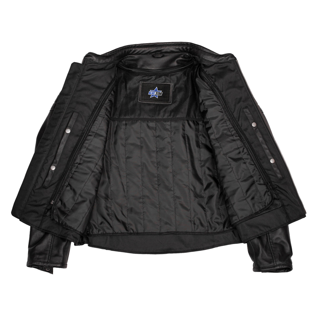BSM1133 Men's Lightweight Drum Dyed Naked Lambskin Crossover Scooter Jacket