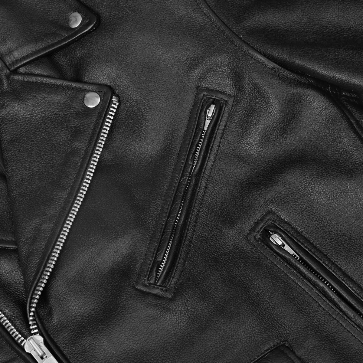 BSM1121 Motorcycle Armored Classic Biker Leather Jacket