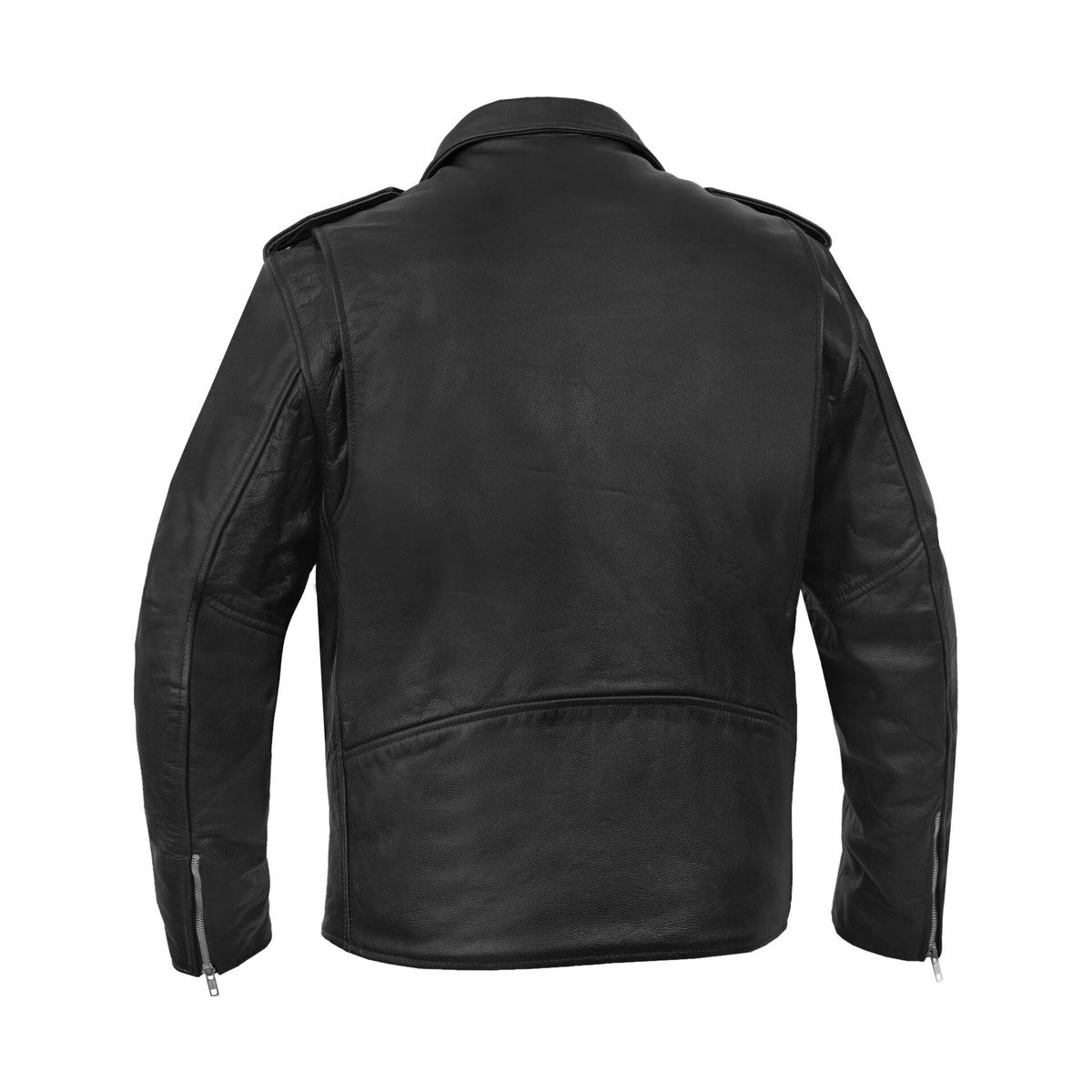 BSM1121 Motorcycle Armored Classic Biker Leather Jacket