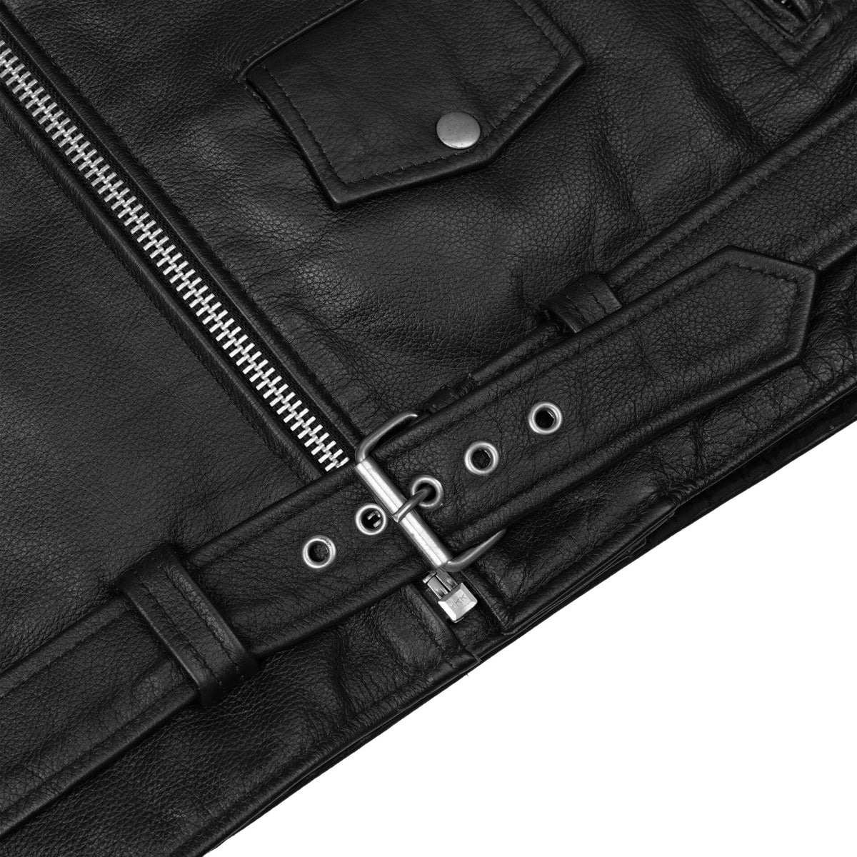BSM1121 Motorcycle Armored Classic Biker Leather Jacket