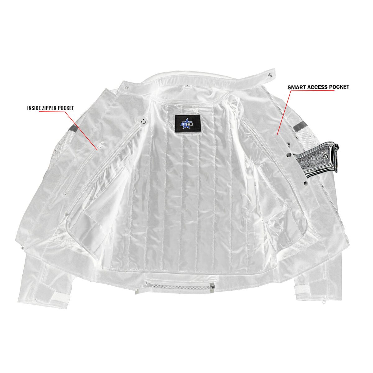 BSM1162 MEN'S RACER MESH JACKET – BLACK