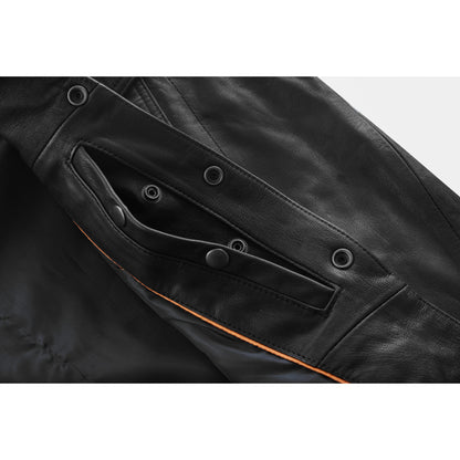 BSM1136 Men's Premium Lightweight Leather Shirt
