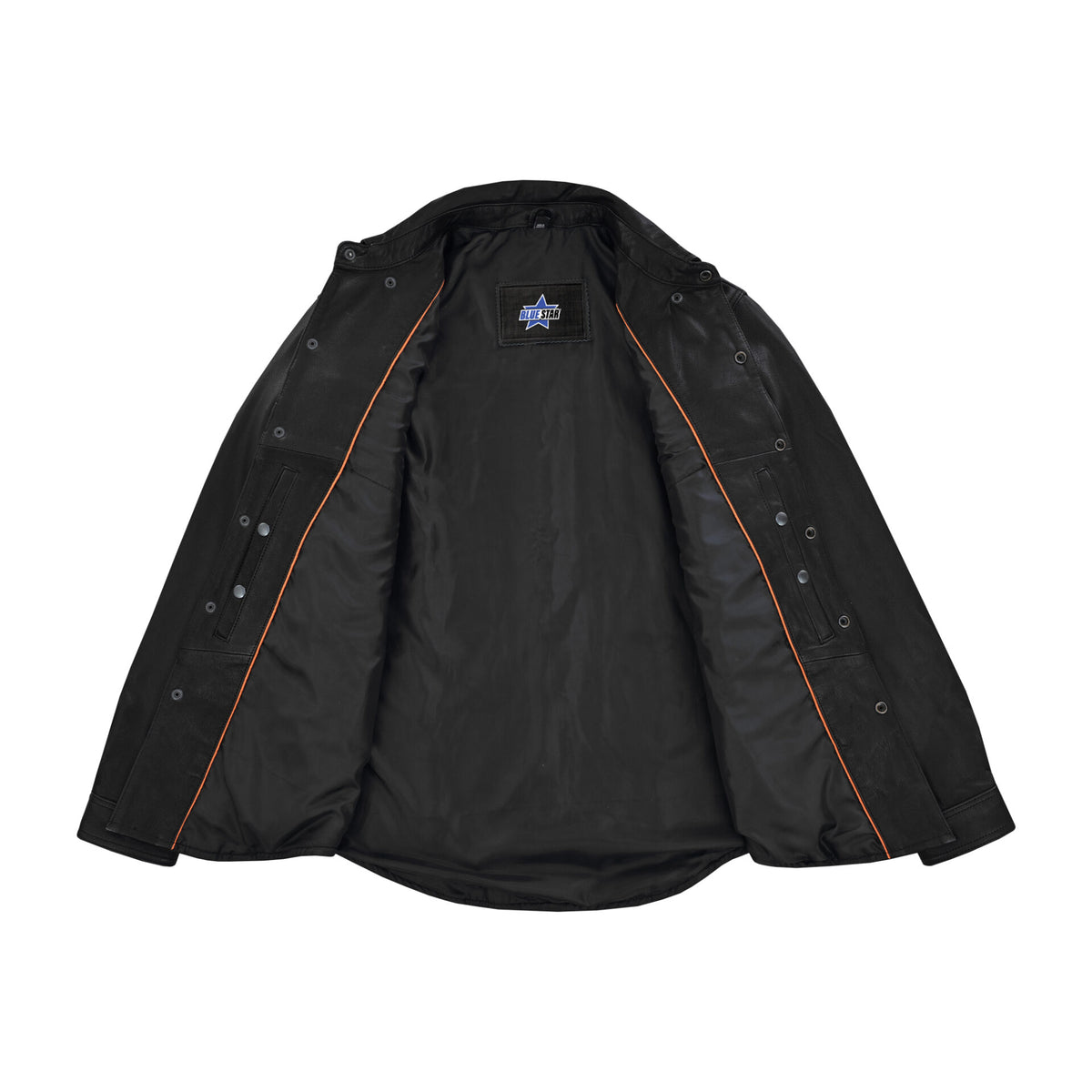 BSM1136 Men's Premium Lightweight Leather Shirt