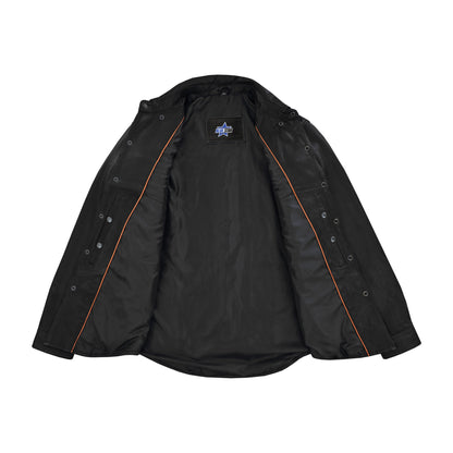 BSM1136 Men's Premium Lightweight Leather Shirt