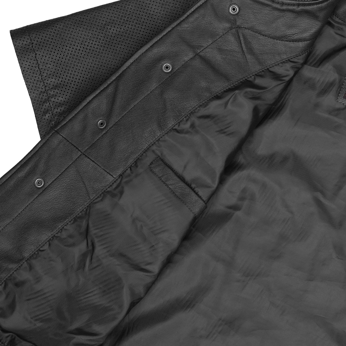 BSM1125 Leather Baseball Motorcycle Shirt