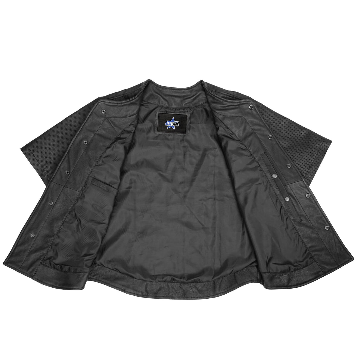 BSM1125 Leather Baseball Motorcycle Shirt