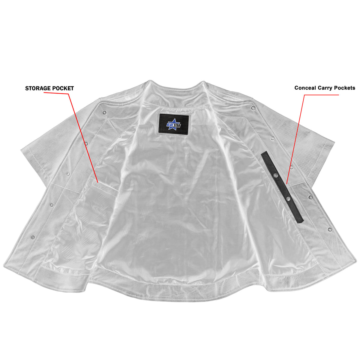 BSM1125 Leather Baseball Motorcycle Shirt