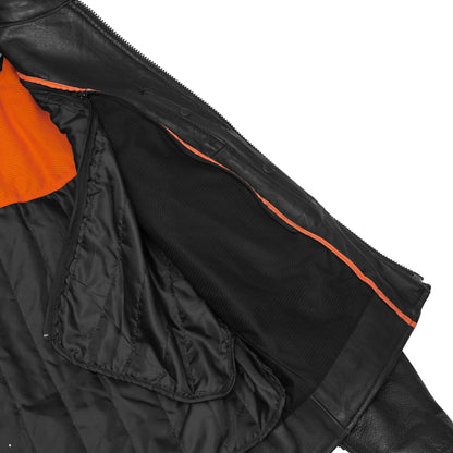 BSM1113 Men's Vented M/C Jacket Side Laces