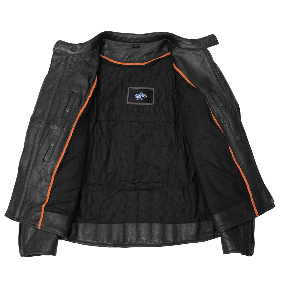 BSM1113 Men's Vented M/C Jacket Side Laces