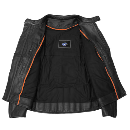 BSM1113 Men's Vented M/C Jacket Side Laces