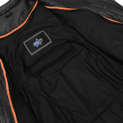 BSM1113 Men's Vented M/C Jacket Side Laces