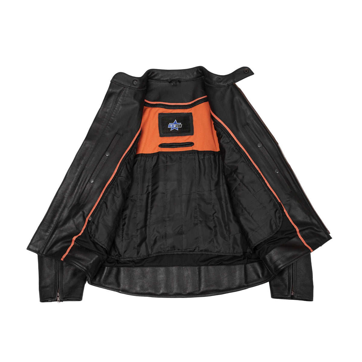 BSM1118 Men's Vented M/C Jacket w/ Plain Sides
