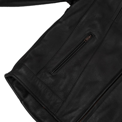 BSM1118 Men's Vented M/C Jacket w/ Plain Sides