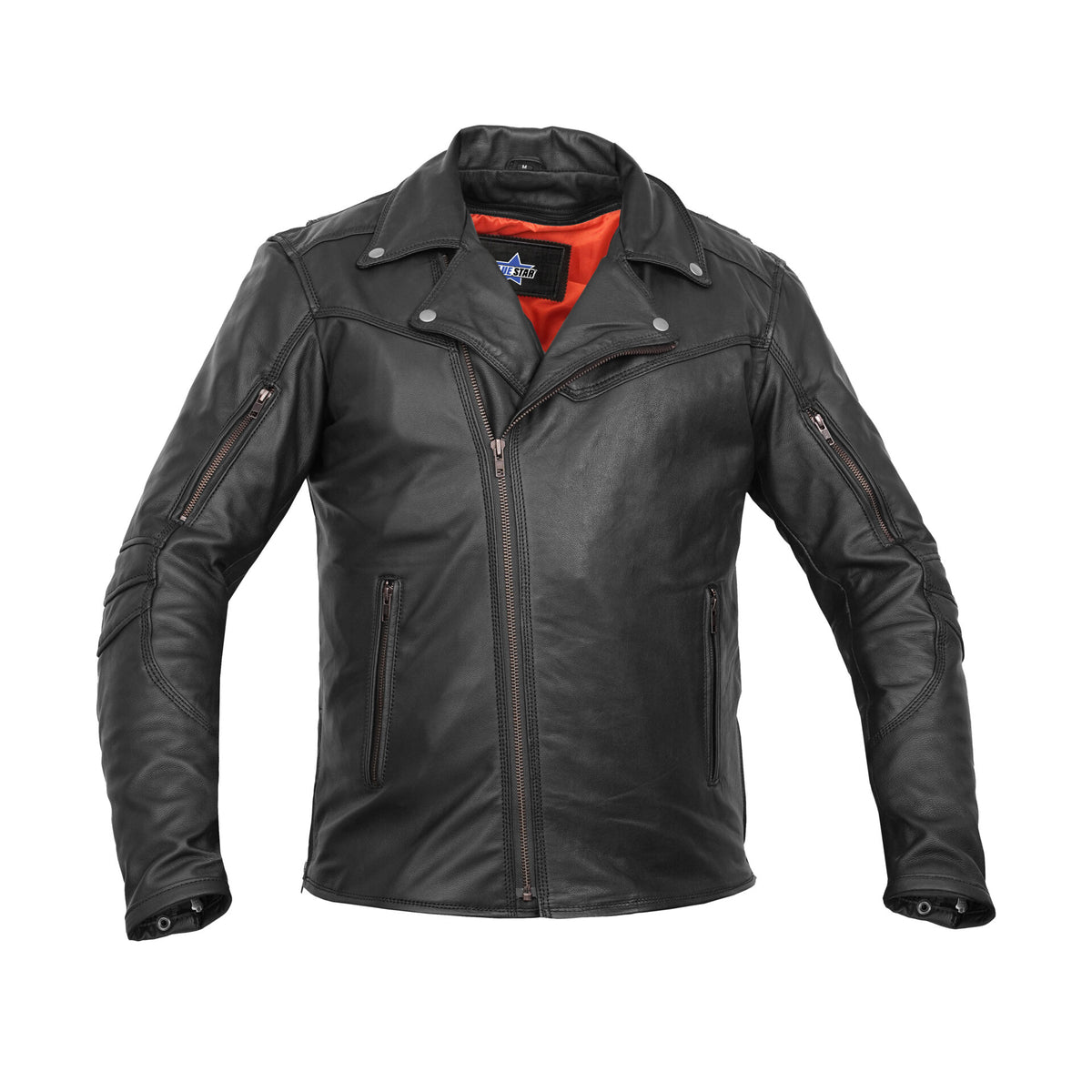 BSM1135 Men's Modern Longer Beltless Biker Jacket