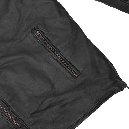 BSM1135 Men's Modern Longer Beltless Biker Jacket
