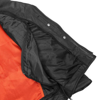 BSM1135 Men's Modern Longer Beltless Biker Jacket