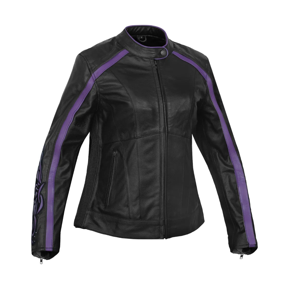 LunaShift Women’s Leather Motorcycle Jacket
