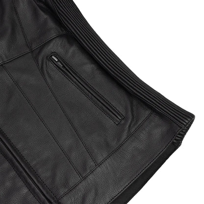 LunaShift Women’s Leather Motorcycle Jacket