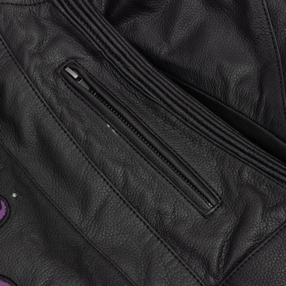LunaShift Women’s Leather Motorcycle Jacket