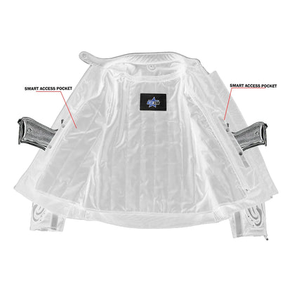 LunaShift Women’s Leather Motorcycle Jacket