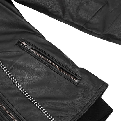 BSM5033 Celeste Women’s Motorcycle Leather Jacket