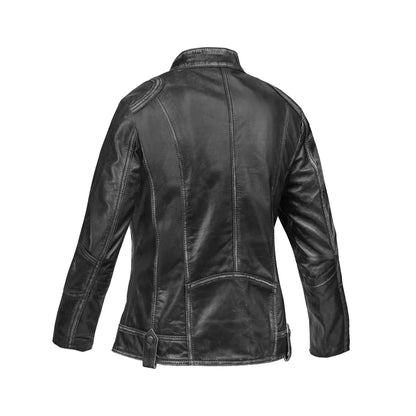Marsha Women’s Leather Motorcycle Jacket