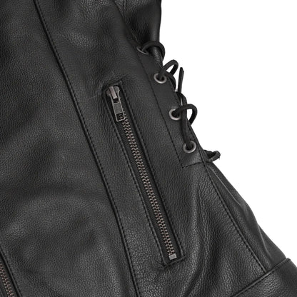 Camille Women's Leather Motorcycle Jacket