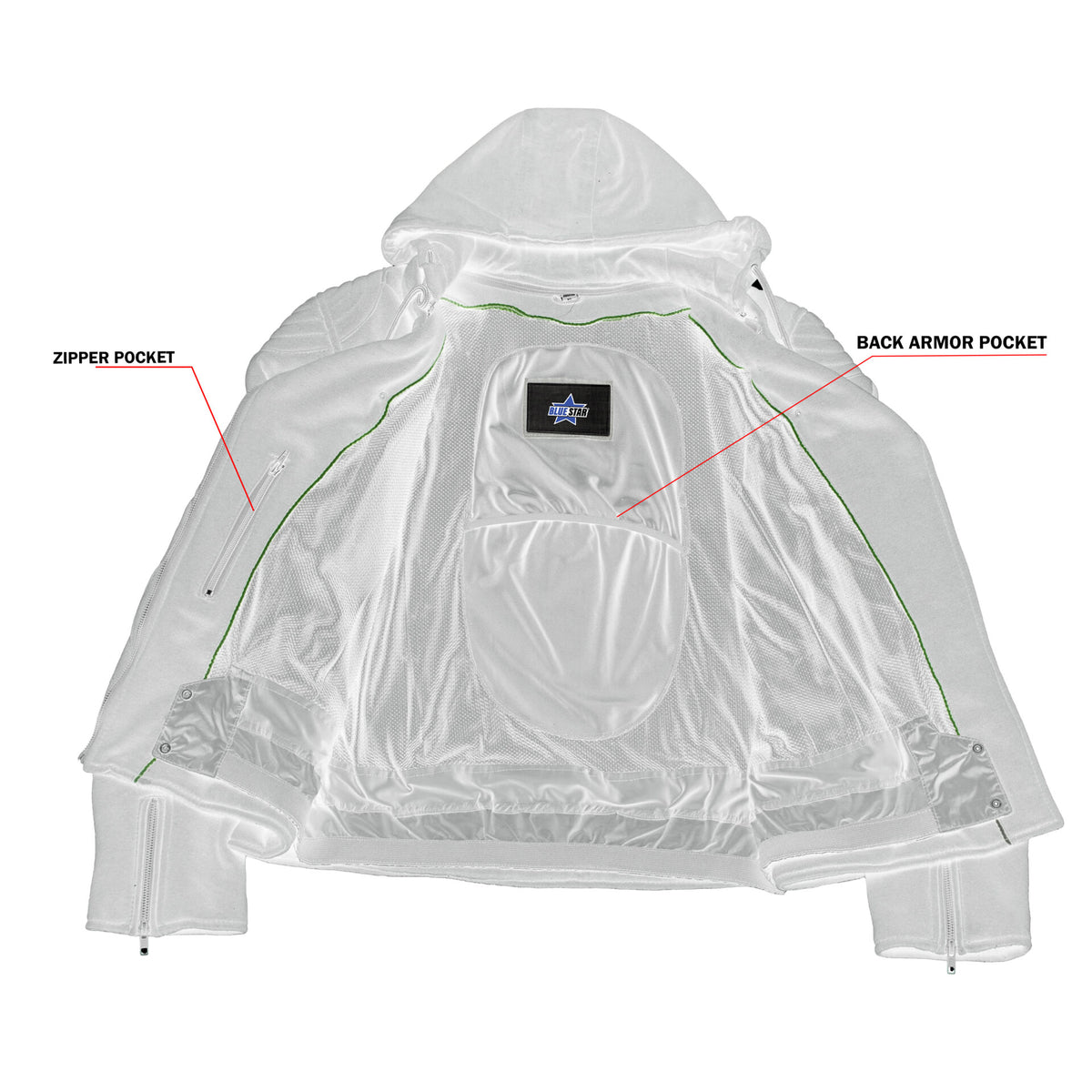 BSM2112 Women's Operative Windproof Reinforced Riding Jacket