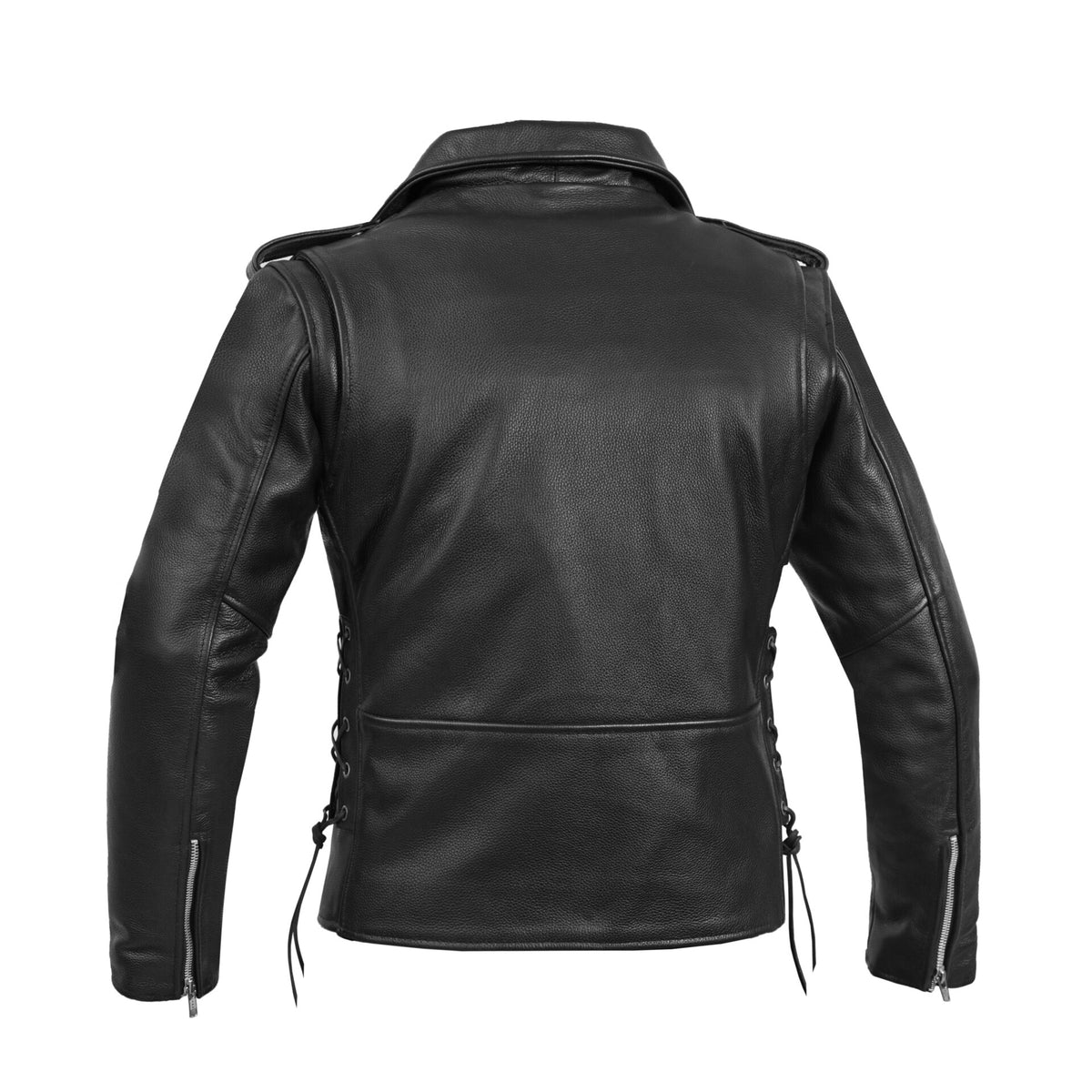 BSM2124 Women's Classic Side Lace Police Style M/C Jacket