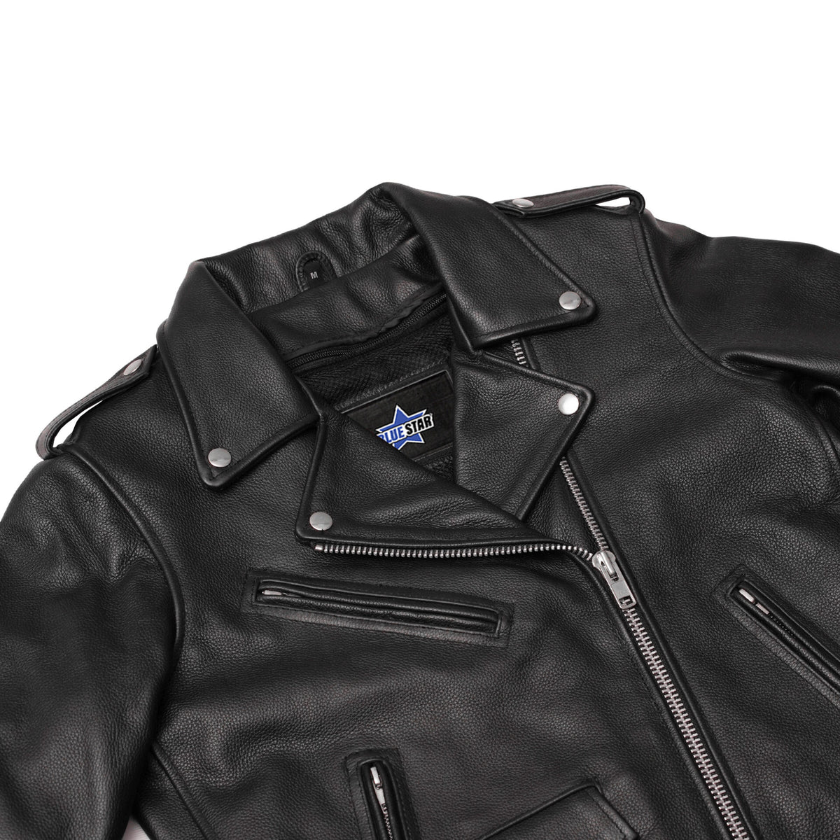 BSM2124 Women's Classic Side Lace Police Style M/C Jacket