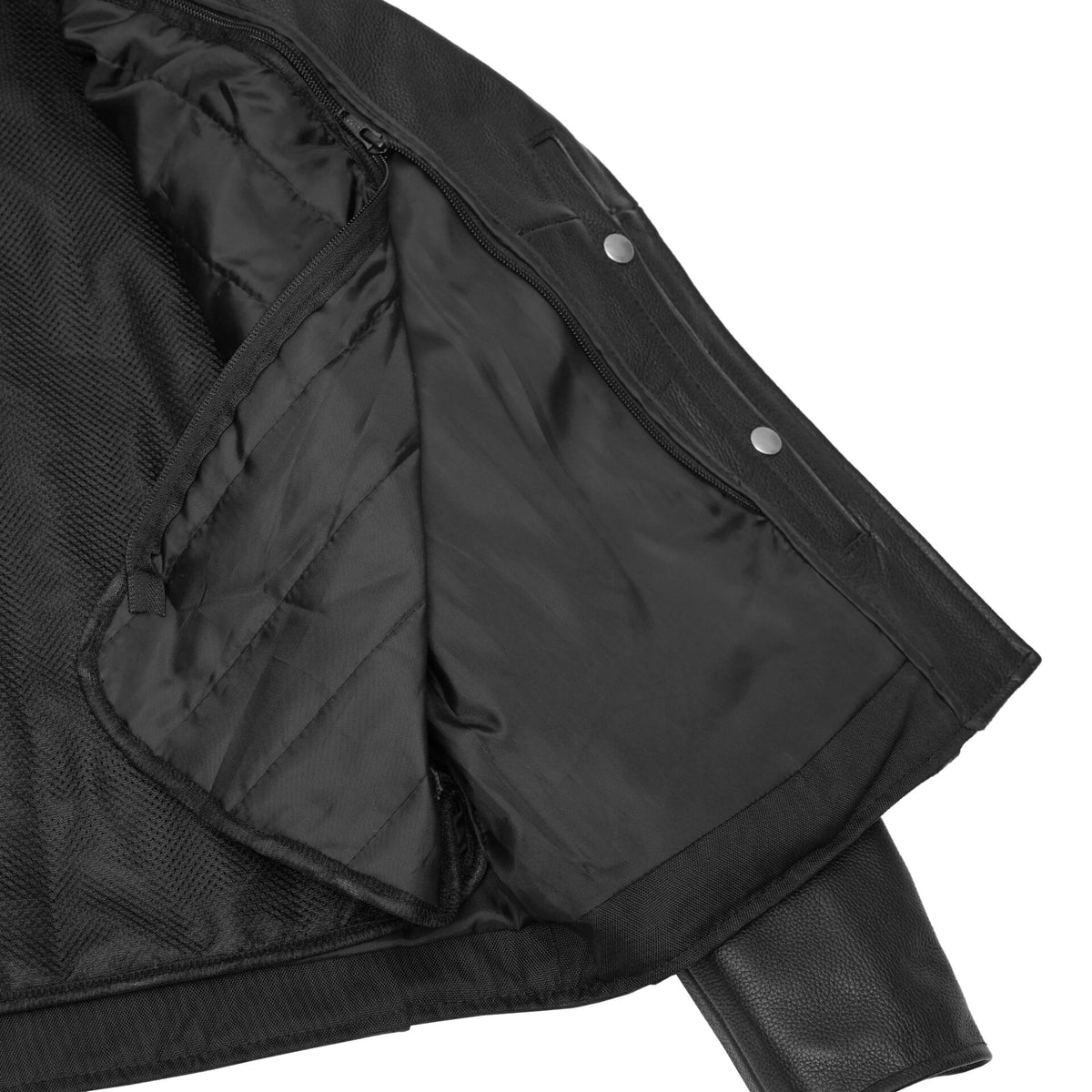BSM2124 Women's Classic Side Lace Police Style M/C Jacket
