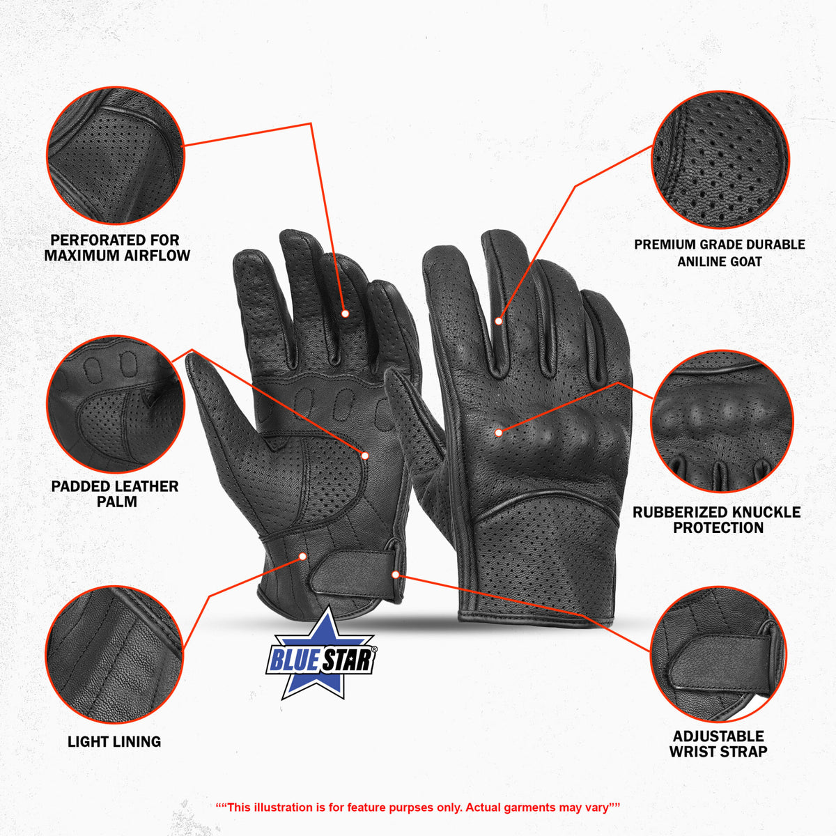 BSM3502 Women's Perforated Sporty Glove
