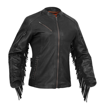 BSM2107 Women's Stylish Jacket with Fringe