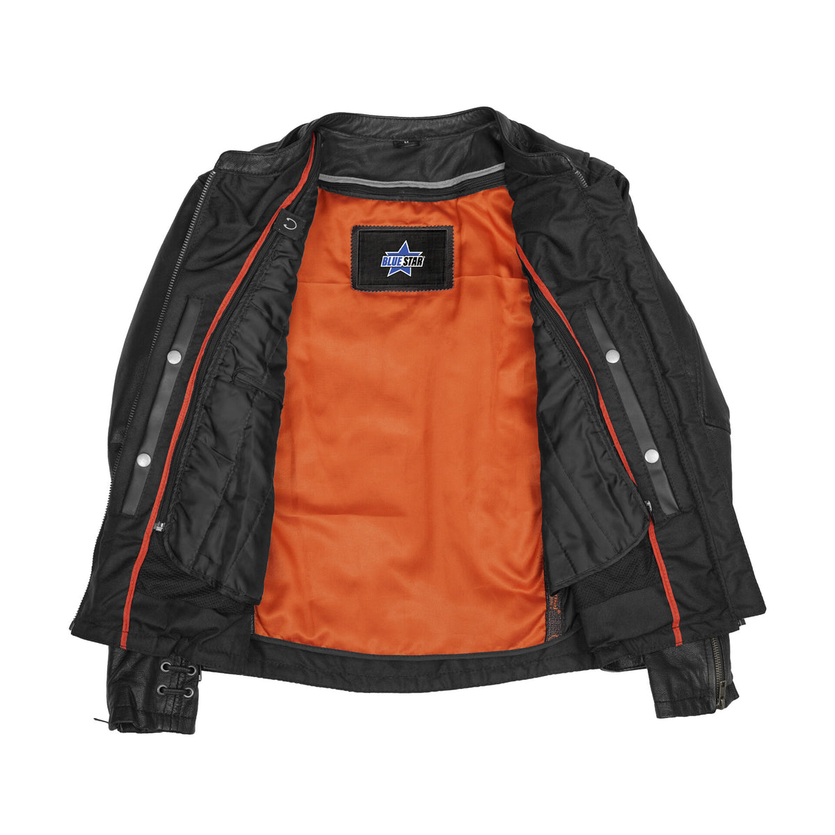 BSM2108 Women's Stylish Jacket with Grommet and Lacing Accents
