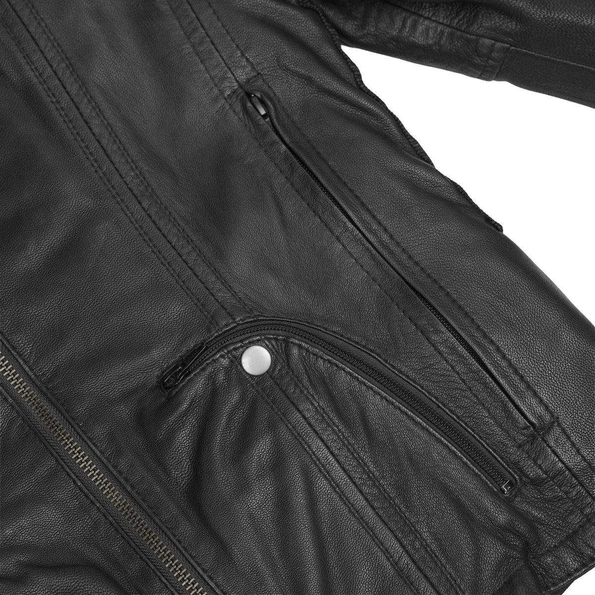 BSM2108 Women's Stylish Jacket with Grommet and Lacing Accents