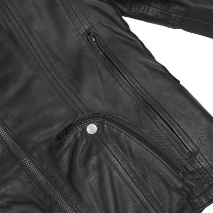 BSM2108 Women's Stylish Jacket with Grommet and Lacing Accents