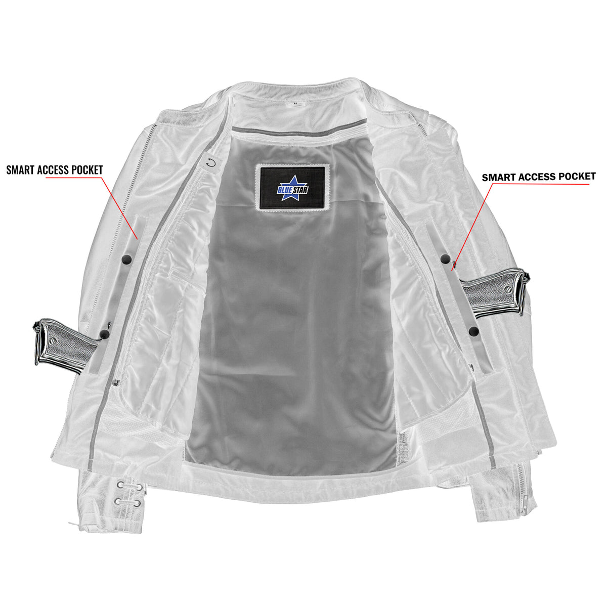 BSM2108 Women's Stylish Jacket with Grommet and Lacing Accents