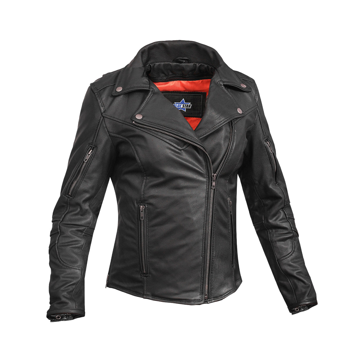 BSM2109 Women's Modern Longer Beltless Biker Jacket