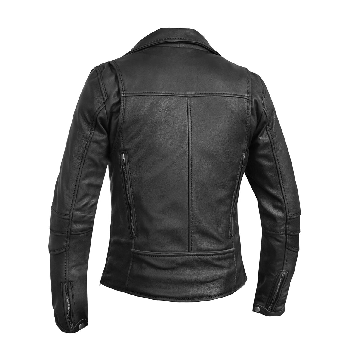BSM2109 Women's Modern Longer Beltless Biker Jacket