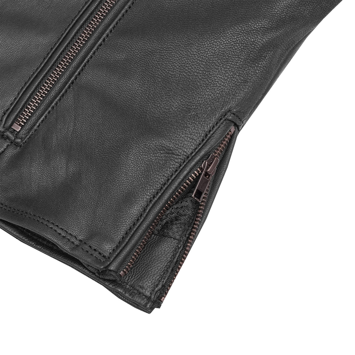 BSM2109 Women's Modern Longer Beltless Biker Jacket