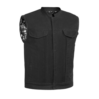 BSM1533 Men's Modern Utility Style Canvas Vest