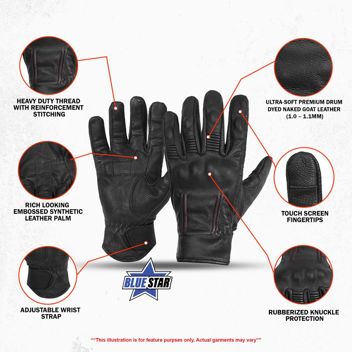 BSM3319 Men's Feature-Packed Rakish Glove