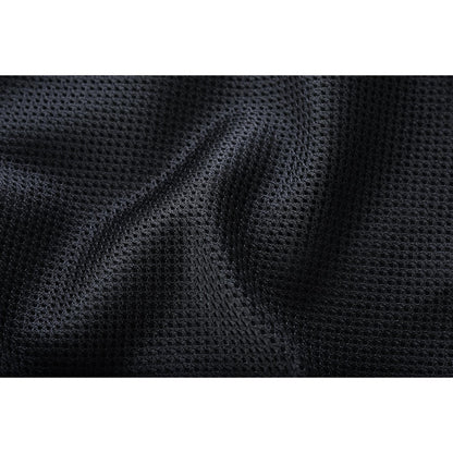 BSM4601 Nitro Rush Men’s Black Mesh Textile Vest with Yellow Diamond Stitch