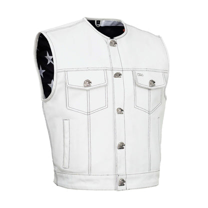 BSM4625 Glory Ride - Men’s Motorcycle Leather Vest