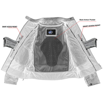 BSM5012 ASHBORNE - Women’s Leather Motorcycle Jacket