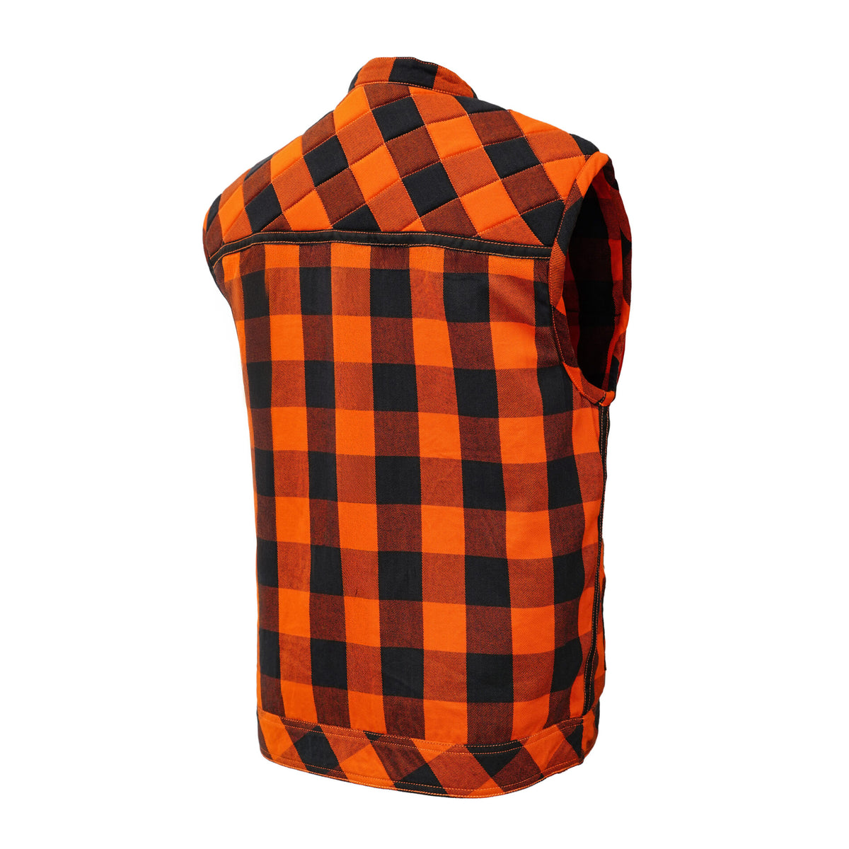 BSM4620 Rogue Inferno Black and Orange Flannel Textile Vest